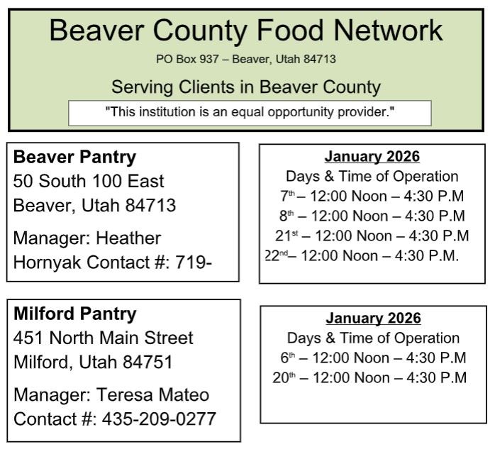 Beaver County Food Network - January 